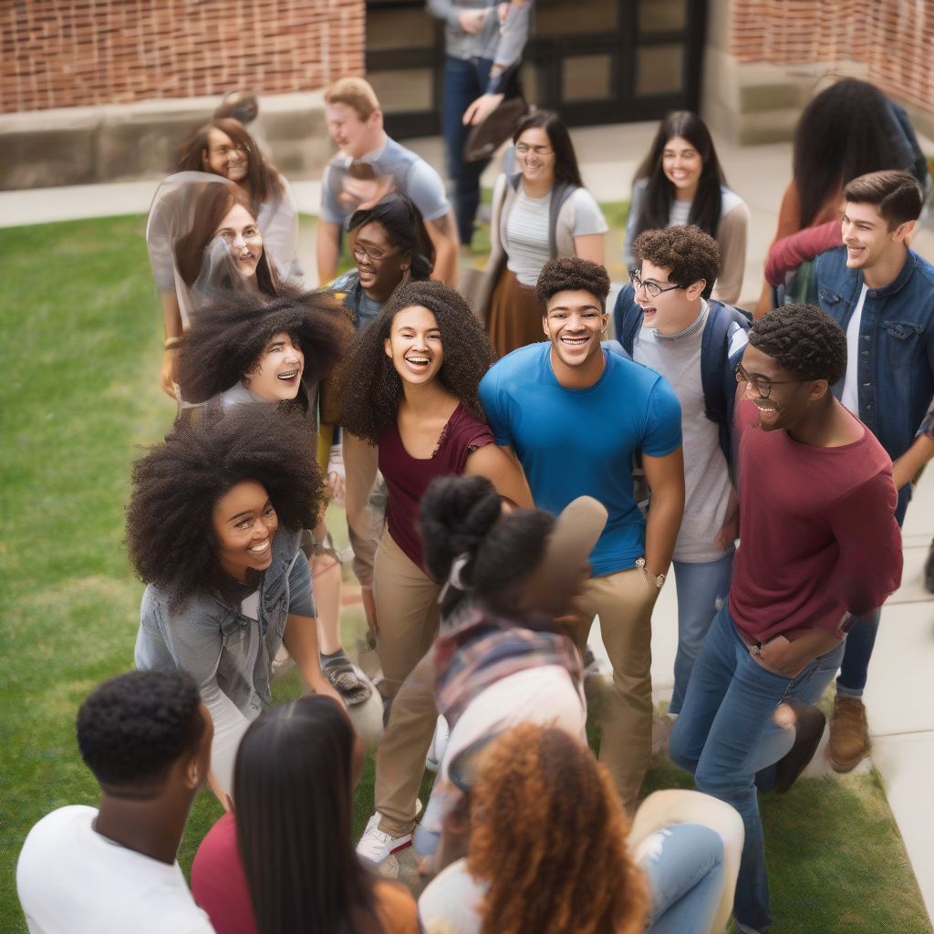 Diverse Students on Campus